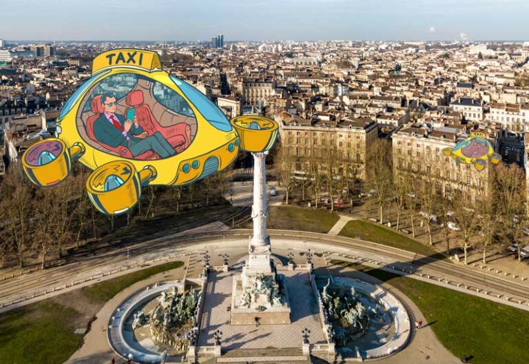 drone taxi en ville